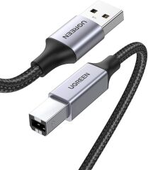 UGREEN 80804 USB-A to USB-B 2.0 Örgülü Yazıcı Kablosu 3metre