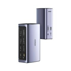 UGREEN 90325 Type-C 12 Çıkışlı 8K HDMI USB-C Gen 3.1 Gigabit RJ45 Çalışma İstasyonu Thunderbolt