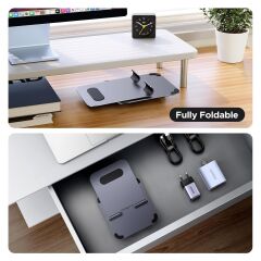 UGREEN 45860 LP894 4.7''-13'' Alüminyum Alaşımlı 360 Derece Döndürülebilir Masaüstü Telefon ve Tablet Tutucu