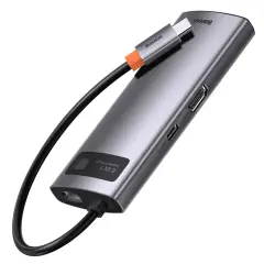 BASEUS StarJoy USB-C to 6 in 1 Çok Fonksiyonlu Bağlantı İstasyonu WKWG030013