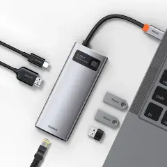 BASEUS StarJoy USB-C to 6 in 1 Çok Fonksiyonlu Bağlantı İstasyonu WKWG030013
