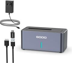 GODO GDPD03-SAS USB 3.0 2.5 - 3.5 inc SAS SATA HDD SSD Sabit Disk Bağlantı İstasyonu Docking Station