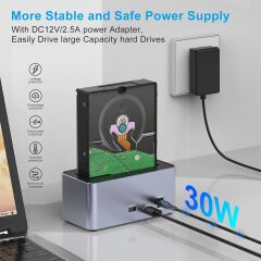 GODO GDPD03-SAS USB 3.0 2.5 - 3.5 inc SAS SATA HDD SSD Sabit Disk Bağlantı İstasyonu Docking Station