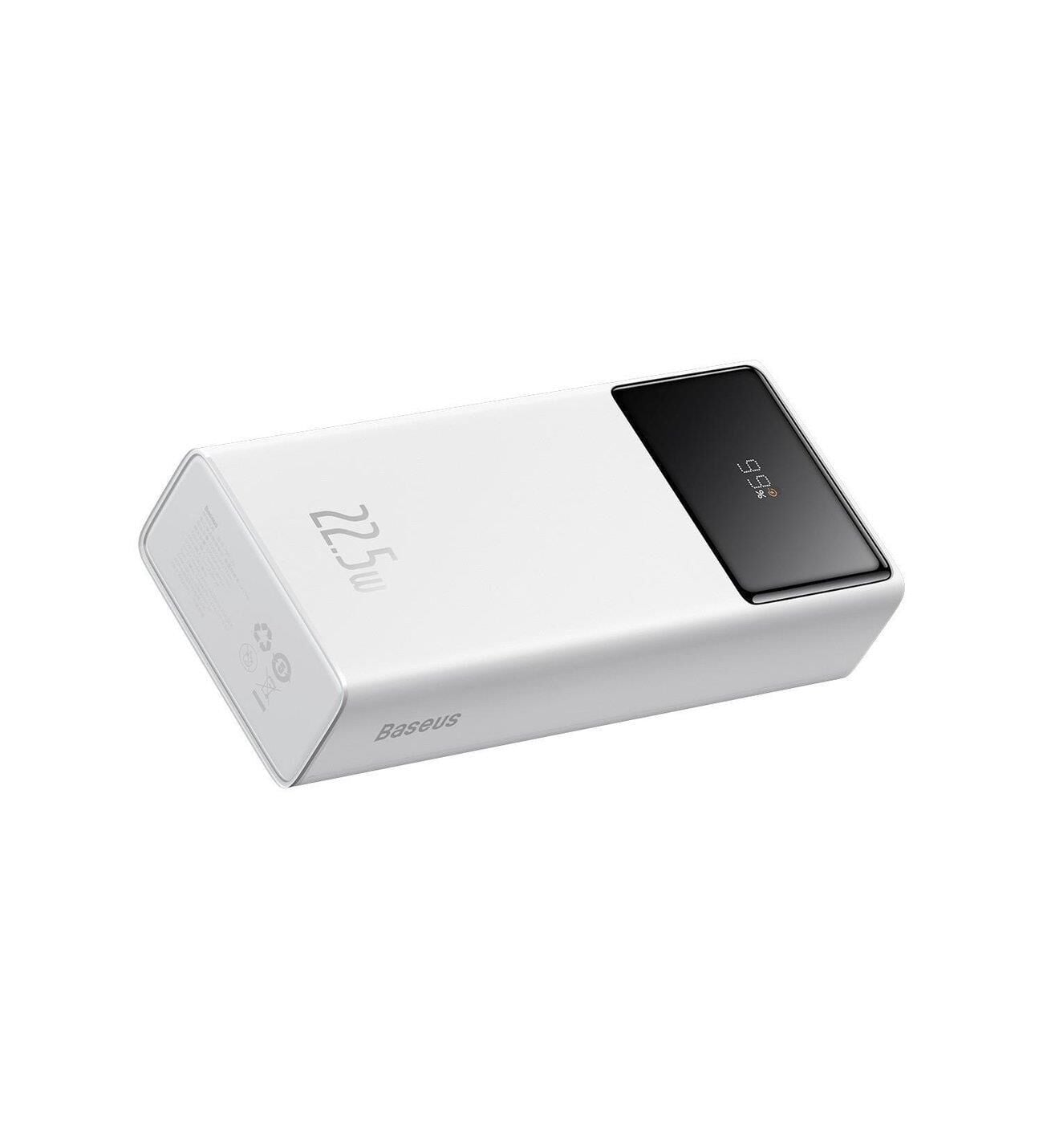 BASEUS PPXJ080102 Star-Lord Overseas Edition 30.000mAh 22.5W Dijital Ekranlı Powerbank Beyaz