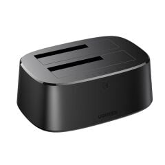 UGREEN 50742 CM198 USB Type-C 3.1 Gen2 2.5'' HDD SSD Dual Dock Station Alüminyum Çift Yuvalı Sata Sabit Disk Genişletme Yuvası Bağlantı İstasyonu
