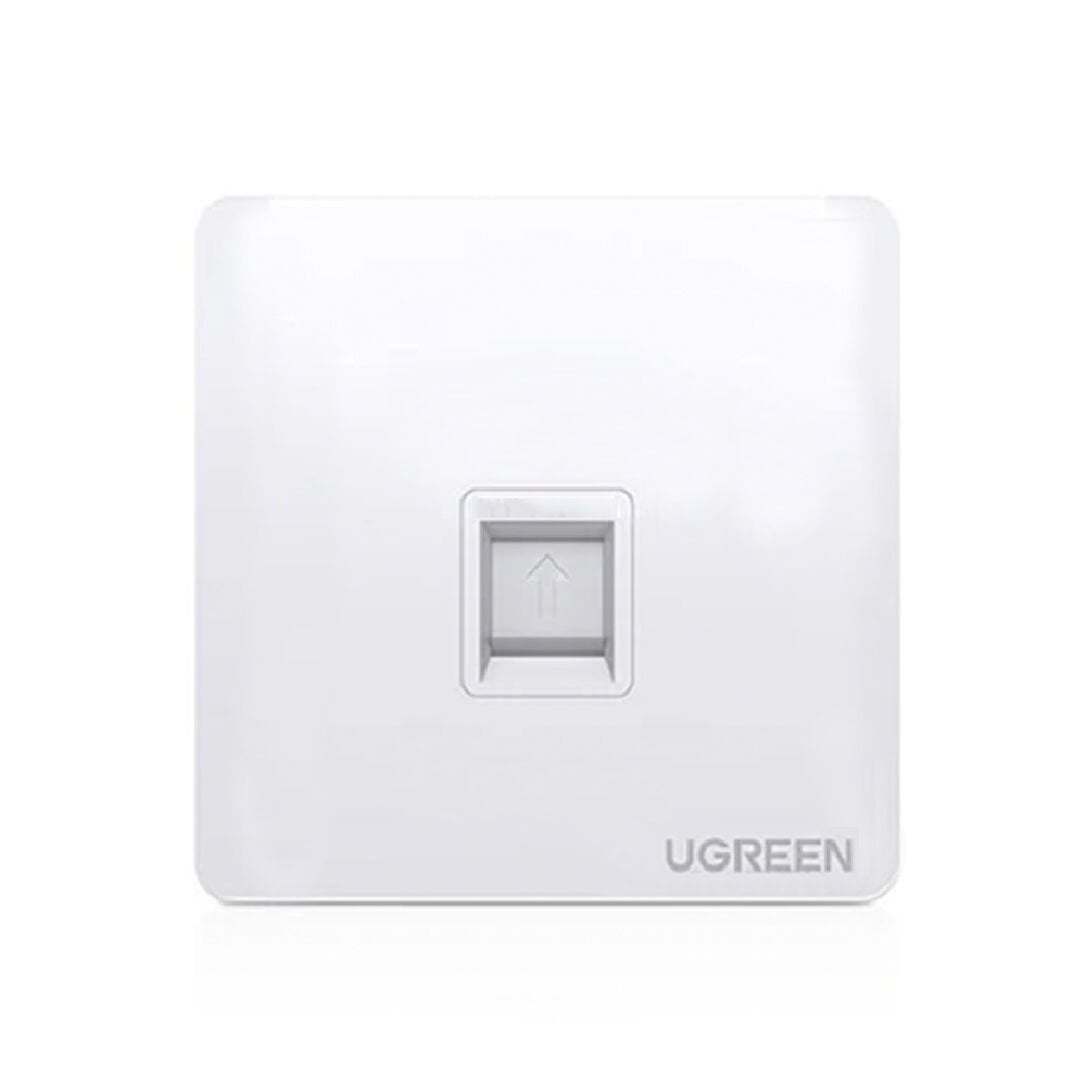 UGREEN 80180 NW144 Tek Portlu Bağlantı Noktalı Duvar Paneli Bilgi Paneli Beyaz