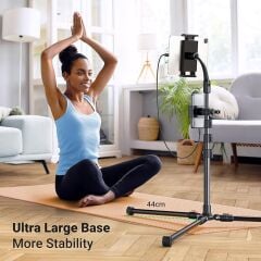 UGREEN 15645 LP585 Profesyonel Yer Tipi Mikrofon ve Telefon Tablet Ayarlanabilir Tripod Stant - 2