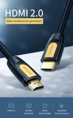 UGREEN 10130 HD101 3D UHD 4K HDR 18Gbps Yüksek Hızlı Ethernet ve HDMI 2.0 Kablosu Siyah 3metre - 2