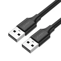 UGREEN 10311 US102 USB-A Erkek to USB-A Erkek 2.0 Kablo Siyah 2Metre