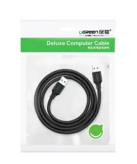 UGREEN 10311 US102 USB-A Erkek to USB-A Erkek 2.0 Kablo Siyah 2Metre