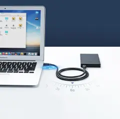 UGREEN 10311 US102 USB-A Erkek to USB-A Erkek 2.0 Kablo Siyah 2Metre