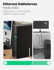 UGREEN 20204 CM448 AC650 2.4GHz 200Mbps ve 5GHz 433Mbps Dual Band USB WiFi Ağ Adaptörü