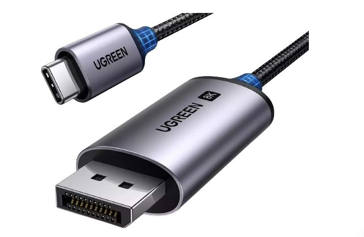 UGREEN 25839 CM556 8K 60Hz 4K 240Hz v1.4 USB-C to DisplayPort Görüntü ve Ses Aktarım Kablosu 3metre