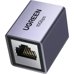 UGREEN 15117 NW261 Gigabit RJ45 Ethernet Kablo Birleştirme Aparatı 10Gbps Kadar Veri Aktarım Hızı Gri