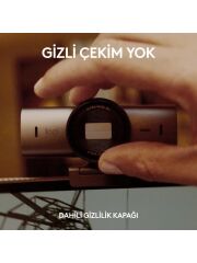 LOGİTECH MX Brio Ultra HD 4K 1080p Mikrofonlu Webcam Koyu Gri (960-001549)