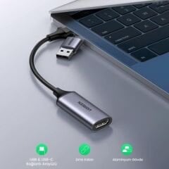 UGREEN 40189 CM489 1080P 30Hz USB Type-C Video Capture Kart HDMI Görüntü Yakalama Kartı