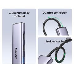 UGREEN 15495 CM478 Revedok USB-C to 5 in 1 4K HDMI USB 3.0 100W PD USB Hub Çoklayıcı - 2