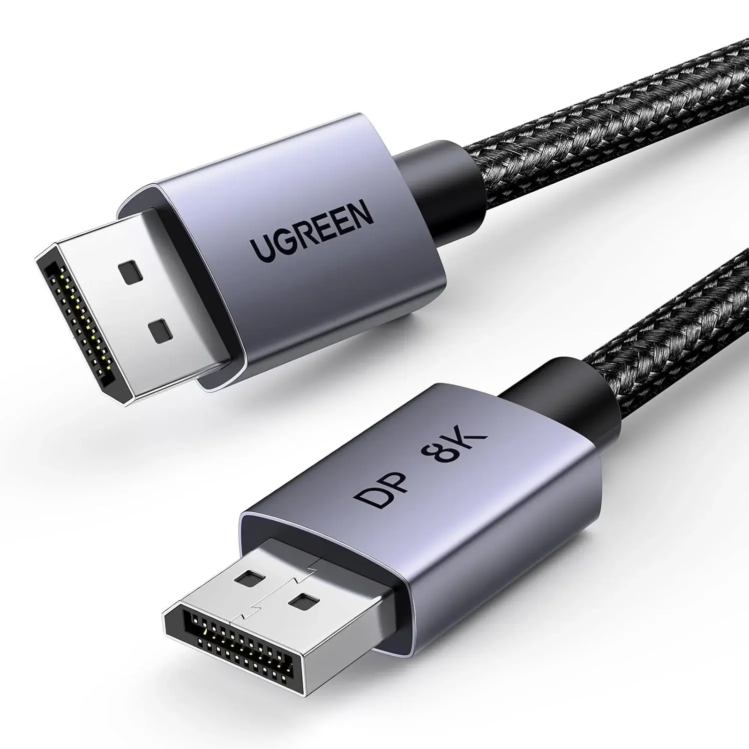 UGREEN 25903 DP120 Ultra HD 8K Çözünürlük DisplayPort to DisplayPort 1.4 Örgülü Kablo 1 Metre