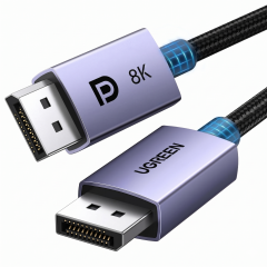 UGREEN 25956 DP121 Ultra HD 8K Çözünürlük DisplayPort to DisplayPort 1.4 Örgülü Kablo 3Metre