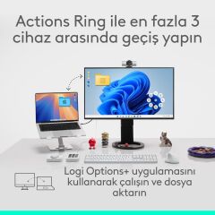 LOGİTECH MX Master 4 Performans 8000dpi Optik Sensörlü Sessiz Kablosuz Mouse Siyah (910-007562)