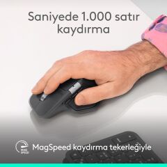 LOGİTECH MX Master 4 Performans 8000dpi Optik Sensörlü Sessiz Kablosuz Mouse Siyah (910-007562)