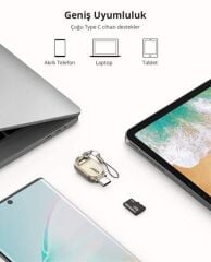 UGREEN 80124 CM331 Premium Çinko Alaşım Gövde Type-C to TF Micro SD Kart Okuyucu 5GB/s Veri Aktarımı