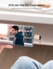 UGREEN 80124 CM331 Premium Çinko Alaşım Gövde Type-C to TF Micro SD Kart Okuyucu 5GB/s Veri Aktarımı