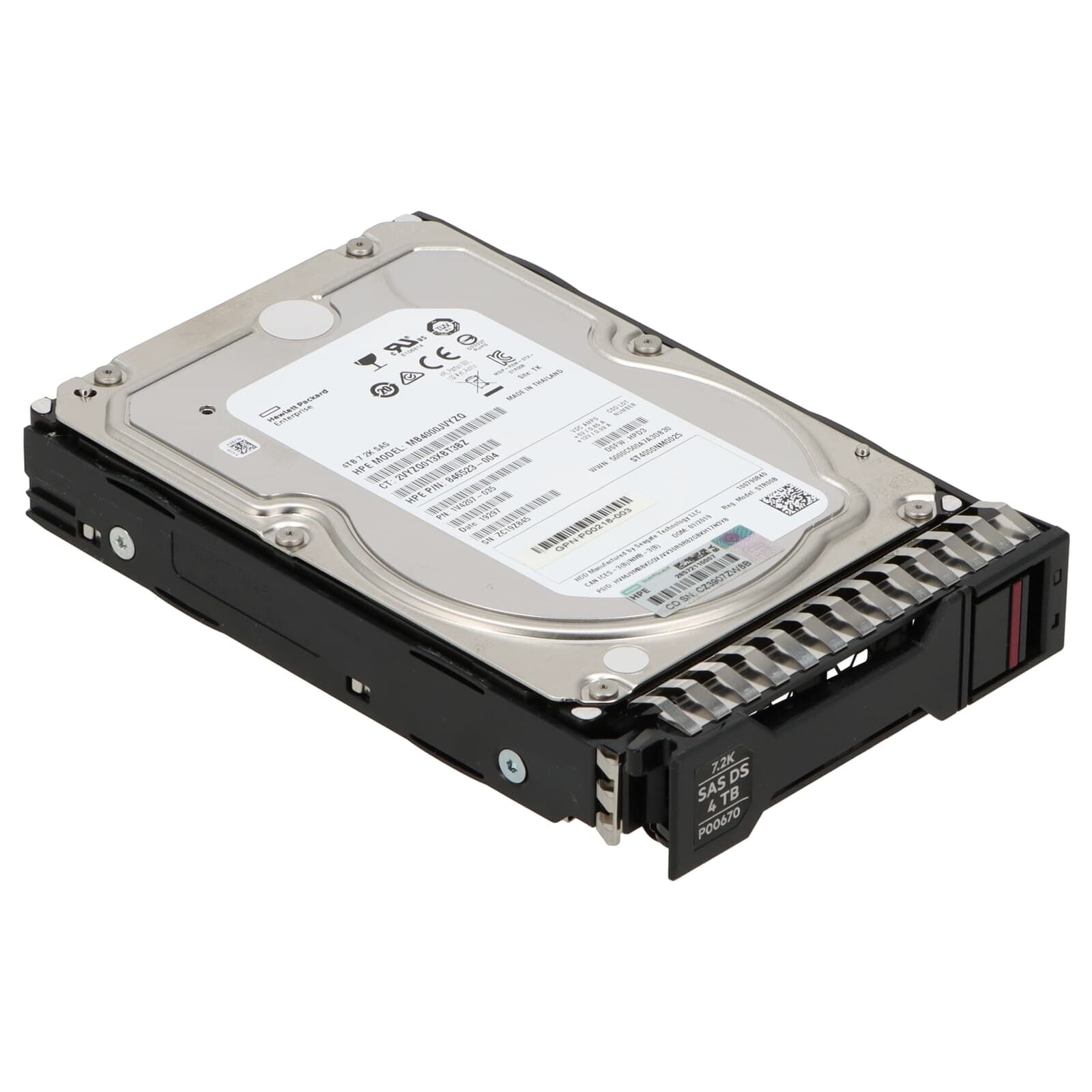 HPE 4TB 7.2K 12G SAS 3.5 inç Sunucu Harddisk ST4000NM0025 818385-002 874243-001 HAKP4000S5xeN7.2