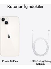 APPLE iPhone 14 Plus 512GB Yıldız Işığı Cep Telefonu MQ5D3TU/A (Apple TÜRKİYE Garantili)