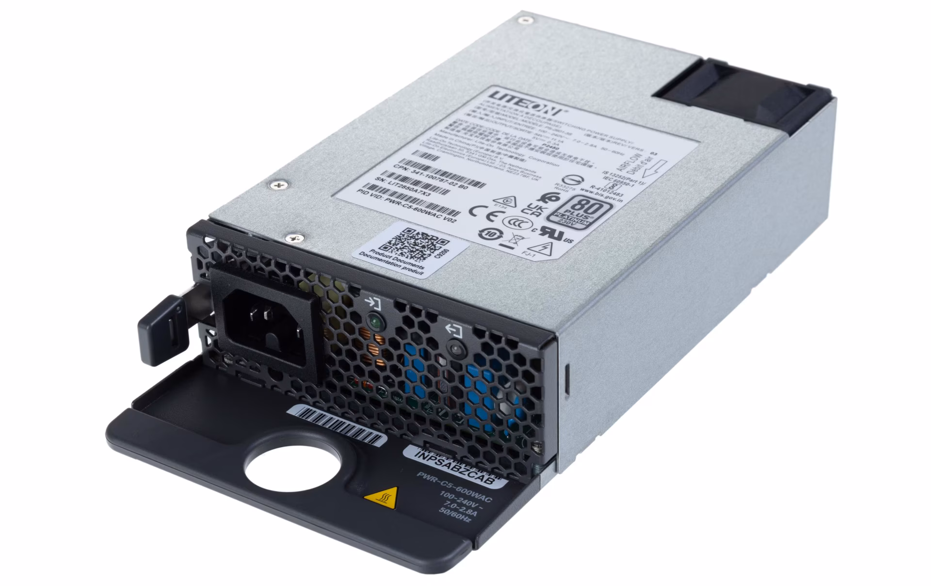 Cisco PWR-C5-600WAC Catalyst 9200L Serisi 600W AC PSU Güç Kaynağı