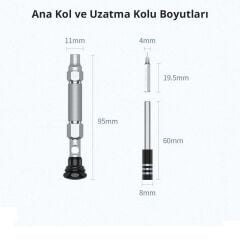 UGREEN 80459 CM372 38 in 1 Parça Alüminyum Alaşımlı Hassas Elektronikçi Tornavida Seti