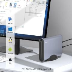 GODO GD35613-SAS USB 3.0 3.5'' HDD SSD SAS/SATA Harici Adaptör İstasyon 12V 3A - 2