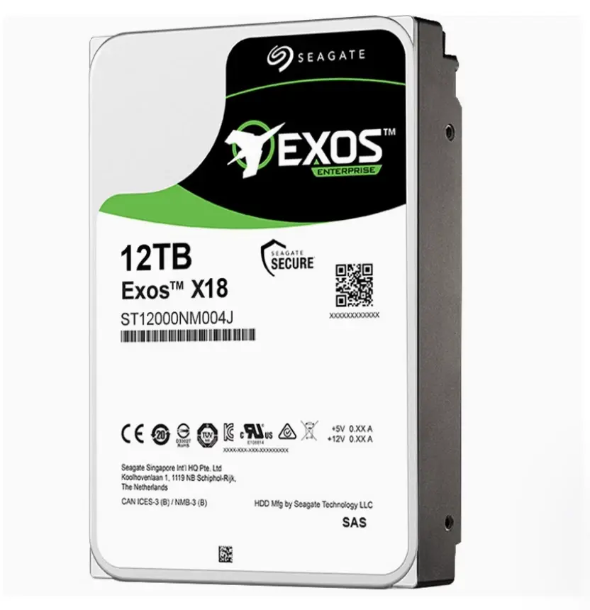 SEAGATE Exos EnterPrise X18 12TB 7.2K 12G SAS 3.5'' Sunucu Harddisk (ST12000NM004J) 2MT203-003