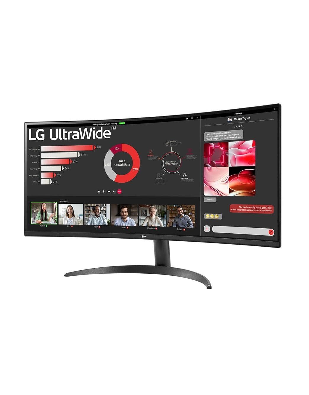 LG UltraWide 34WR50QC-B 34'' 100Hz 5ms WQHD Curved FreeSync Monitör