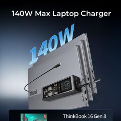 LENOVO ThinkPlus 20.000mAh 140W Taşınabilir Powerbank Siyah QX51S12147