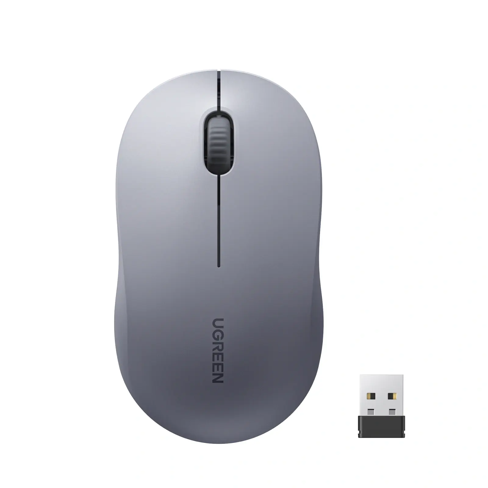 UGREEN 55146 M331 800/1200/1600dpi 2.4GHz Çift Modlu Bluetooth Kablosuz Mouse Gri