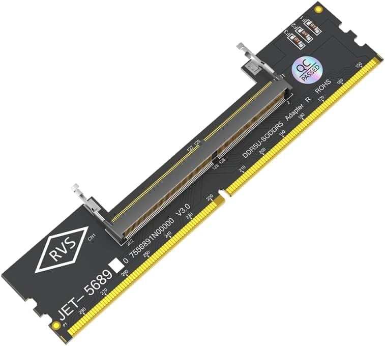 JET-5688 DDR5 Notebook Bellek SO-DIMM to Masaüstü Bellek DIMM Adaptör Kartı JBDD0006-003