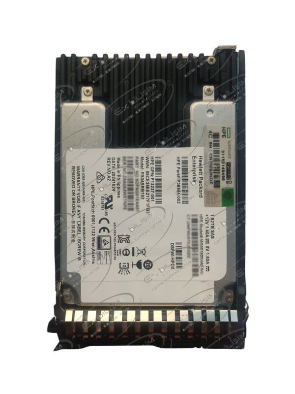 HPE 1.92TB SAS 2.5'' Server Sunucu SSD PX04SRB192 MO001920JWFWU P38984-002 P13237-001