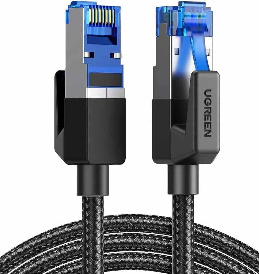 UGREEN 30799 NW153 CAT8 2000MHz Stabil Bant 40GB/s Yüksek Ağ Hızı Ethernet Kablosu Örgülü 15metre