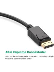 UGREEN 20415 DP109 DisplayPort to VGA Dönüştürücü Adaptör Kablosu 1080P 60Hz