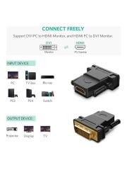 UGREEN 20124 DVI 24+1 to HDMI Dönüştürücü Adaptör 1080P Full HD Desteği Çift Yönlü Veri İletimi - 2