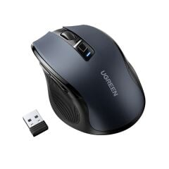 UGREEN 45390 MU006 Dual Mode 4000dpi 2.4GHz Kablosuz ve Bluetooth Sessiz Optik Mouse Siyah