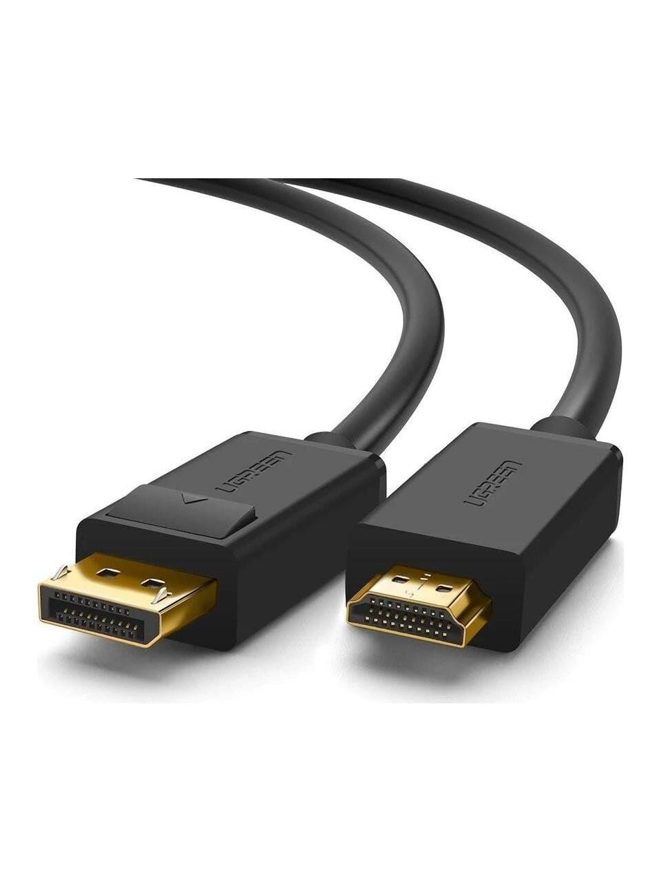 UGREEN 10202 DP101 3D 4K Görüntü Desteği DisplayPort to HDMI 2.0 Kablosu Siyah 2metre