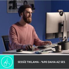LOGİTECH MX Master 3S Performans 8000dpi Optik Sensörlü Sessiz Kablosuz Mouse Siyah (910-006565)