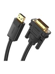 UGREEN 10221 DP103 1080P Görüntü Desteği DisplayPort to DVI 24+1 Görüntü Kablosu Siyah 2metre