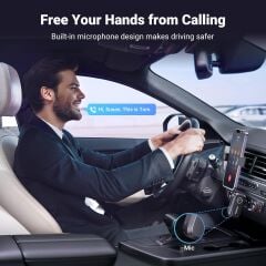 UGREEN 90748 CM596 3.5mm Aux Araç için Bluetooth 5.3 Ses Alıcısı Aktarım Adaptörü - 2