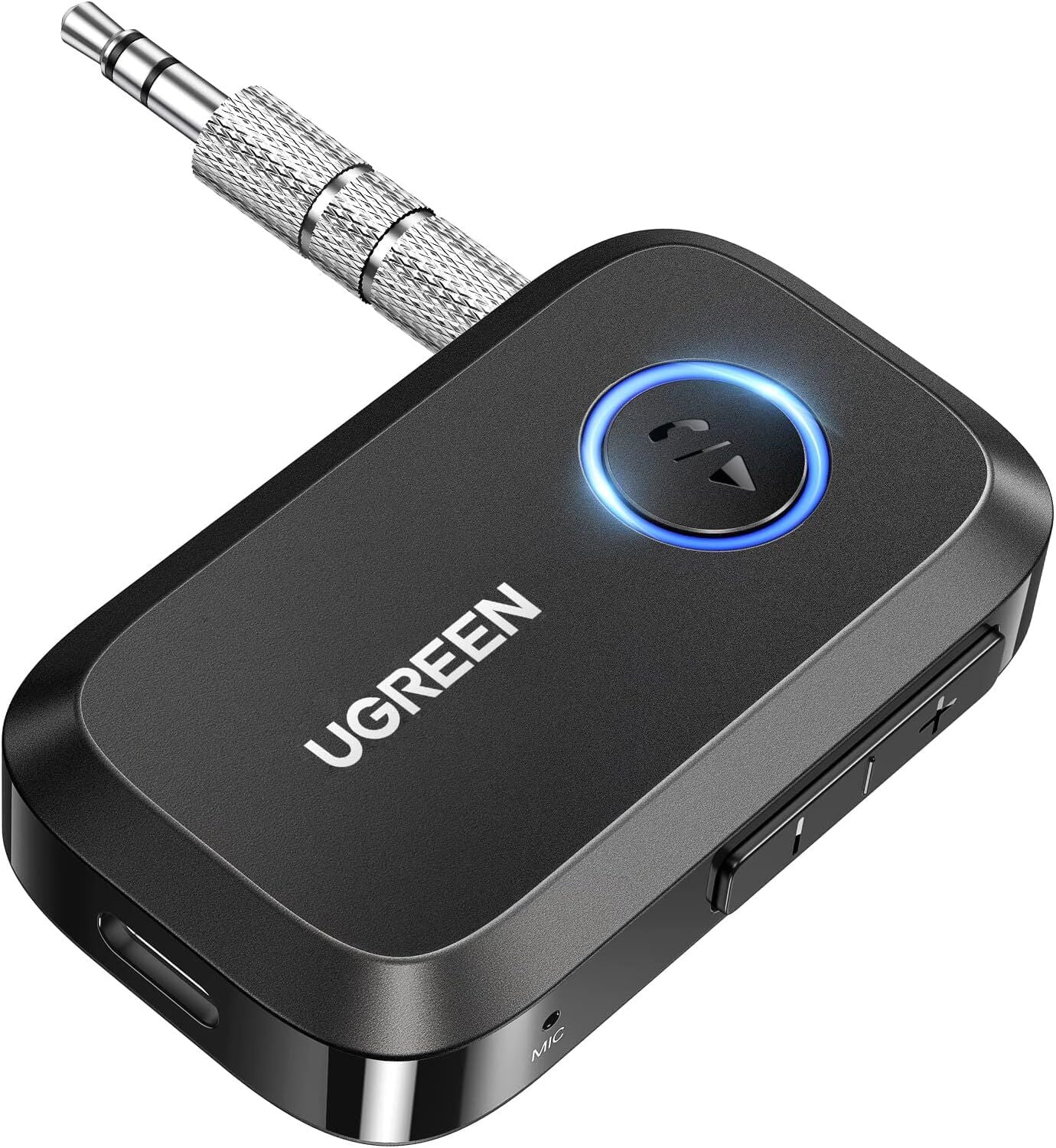UGREEN 90748 CM596 3.5mm Aux Araç için Bluetooth 5.3 Ses Alıcısı Aktarım Adaptörü