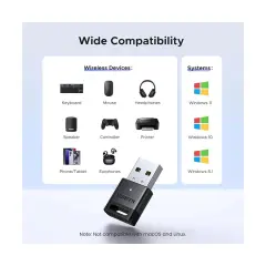 UGREEN 45134 CM748 USB-A Bluetooth 5.4 Mini Dongle Adaptör