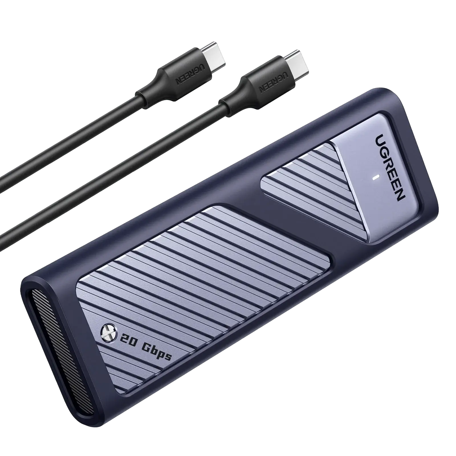 UGREEN 35576 CM559 USB-C 3.2 Gen 2x2 M.2 NVMe SATA SSD 20Gbps M-Key / B+M Muhafazası ve Soğutma Pedi