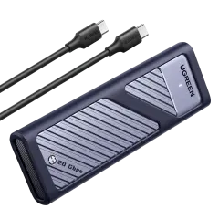 UGREEN 35576 CM559 USB-C 3.2 Gen 2x2 M.2 NVMe SATA SSD 20Gbps M-Key / B+M Muhafazası ve Soğutma Pedi